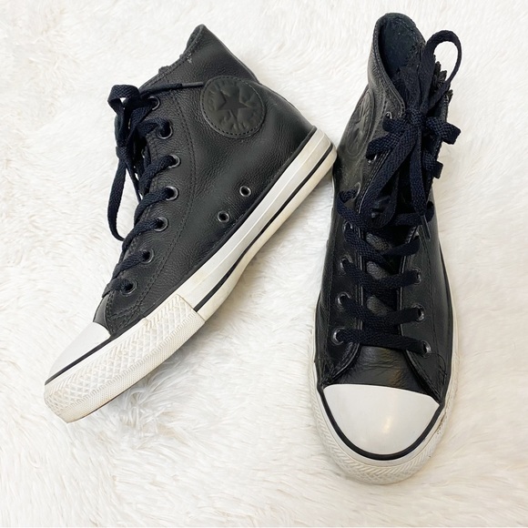 Converse Shoes - Converse Rare Chelsee Leather High Top Chuck Taylor All Stars Sneakers Women's 8
